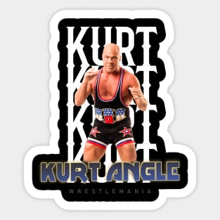 Wrestle Star kurt angle Sticker